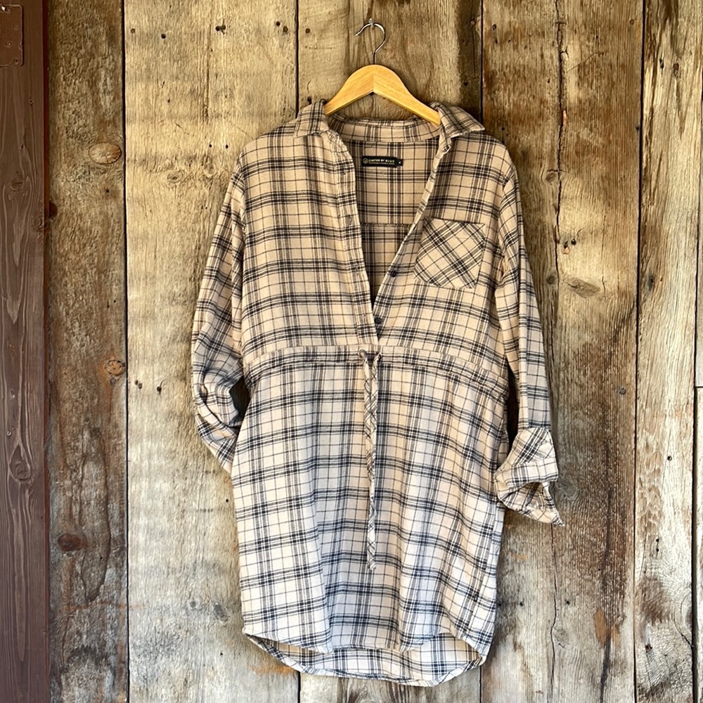 United by Blue - flannel dress w pockets